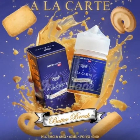 ALA CARTE BUTTER BREAK 60ML BY JUICENATION