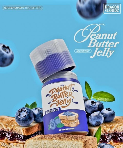 PEANUT BUTTER BLUEBERRY 60ML BY DRAGON CLOUDZ PBJ