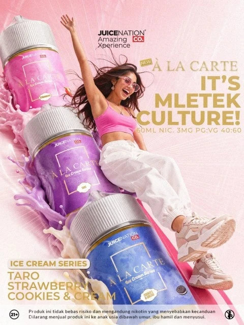 ALA CARTE ICE CREAM SERIES FREEBASE 60ML BY JUICENATION.CO