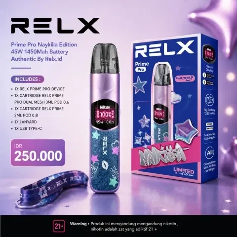 RELX PRIME PRO POD KIT X NAYKILLA 1350mAh AUTHENTIC BY RELX