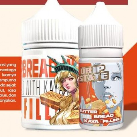 DRIPSTATE BUTTER BREAD WITH KAYA FILLING 60ML BY DRIPSTATE