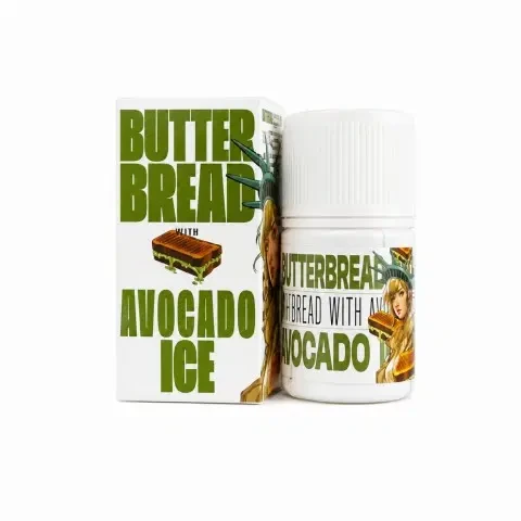 DRIPSTATE BUTTER BREAD WITH AVOCADO ICE FREEBASE 60ML BY DRIPSTATE