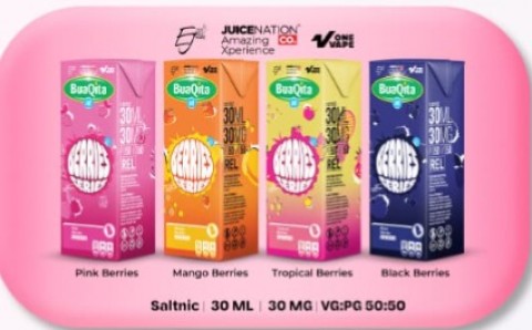 BUAQITA BERRIES SERIES SALTNIC BY JUICENATION X VAPE ONE