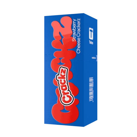 CRACKZ V1 STRAWBERRY CHEESE CRACKERZ SALTNIC 30ML 25MG BY TETRA