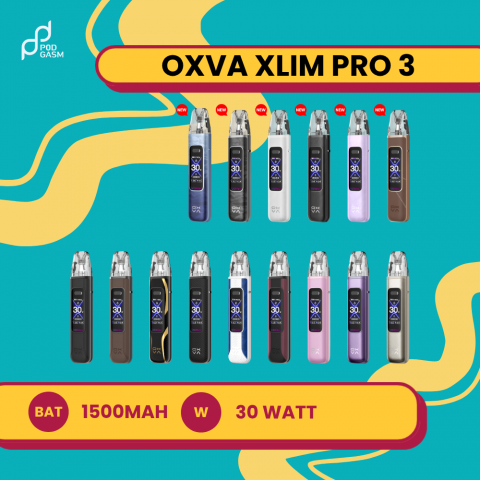 OXVA XLIM PRO 3 POD KIT 1500mAh 30W AUTHENTIC BY OXVA TECH