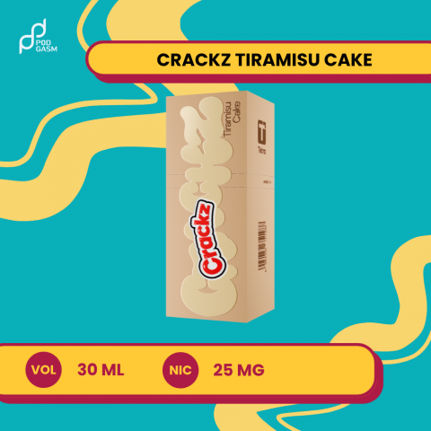 CRACKZ TIRAMISU CAKE 30ML 25MG BY TETRA