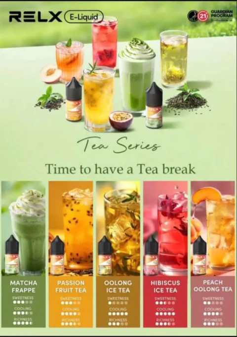 RELX TEA SERIES SALTNIC BY RELX