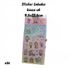 Stiker labubu biasa uk 9.5 x 22.5 hrg pcs